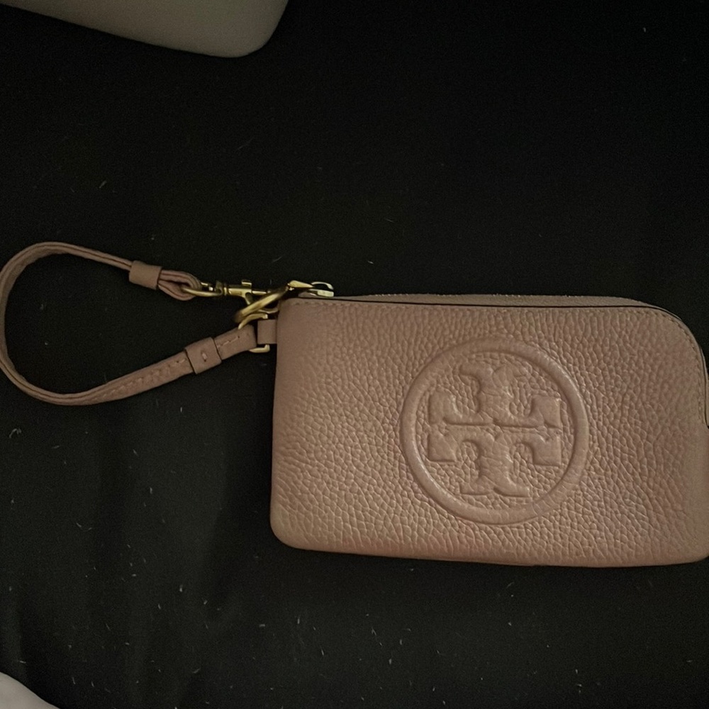 Tory Burch pink wristlet